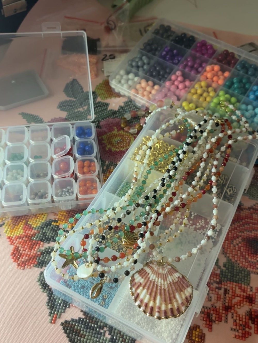Customize your own beaded necklace!!